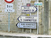 Plaque Michelin sur la RN837  © Jmlv