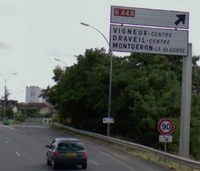 Bretelle d'accès à la RN448 à Montgeron