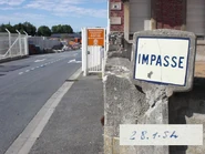 Panneau Michelin ancêtre du C13a en place à Cambrai (59). © Raphaël Lemaire