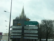 Croisement de la D148 avec la D155