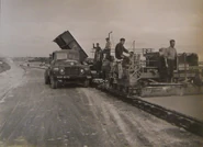 Le train à béton en action au niveau de Rungis.
