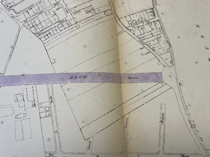 Tracé originel de la D41 à Lyon ©Archives départementales et métropolitaines du Rhône - cote 6326WM/28