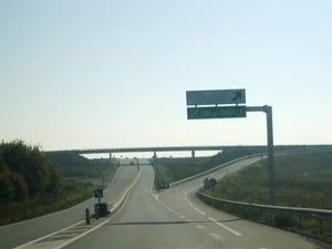 Echangeur de l'aéroport Roissy - Charles de Gaulle.