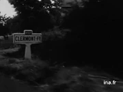 Ancien panneau d'entrée à Clermont-Ferrand sur la RN141A