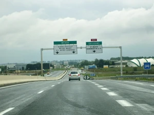 Échangeur de la RN2 direction Soissons.