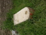Borne de limite départementale entre l'Essonne et la Seine-et-Marne sur l'ex-RN447