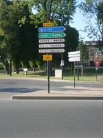 La D934 à Chelles en direction de Lagny-sur-Marne