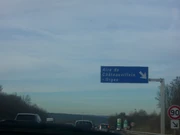 Entrée de l'aire de Châteauvillain-Orges