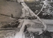 Détail de la déviation du CD 25, vue en direction d’Épinay (juin 1958).