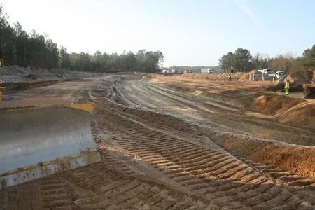 Construction d'un bassin au Muret.