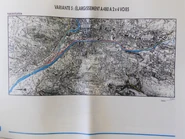 Plan de 1993 de la variante 5 de la Tangentielle Nord-Sud. © G.E.