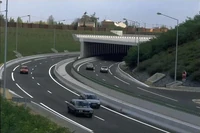 L'A86 à Thiais en 1990