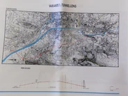 Plan de 1993 de la variante 1 de la Tangentielle Nord-Sud. © G.E.