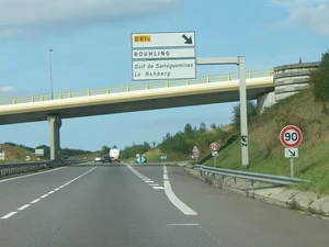 RN61 - Contournement de Sarreguemines - Sortie vers Rouhling