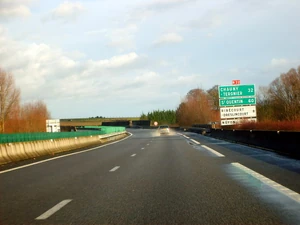 Après l'échangeur de Thourotte.