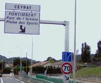 Exemple d'utilisation du panneau de type Da31e. © Google Maps
