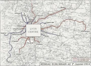 Réseau suburbain de l'OTL (+TLN) en 1914. © R