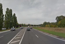 La D605 (ex-RN505) à Melun, vers le rond-point de l'Europe © Google Maps
