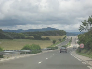 La D461 au niveau d'Avoudrey