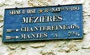 Plaque de cocher à Mézières