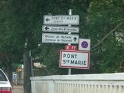 La RN77 à l'entrée de Pont-Sainte-Marie
