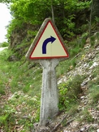 Panneau Michelin de type A1a vu en Lozère © simcaseb