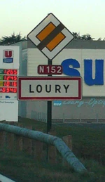 La RN152 à Loury