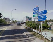 La N206 aux alentours d'Annemasse  © Google Maps