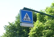 Caisson lumineux sur potence déposé. © GPS Nico