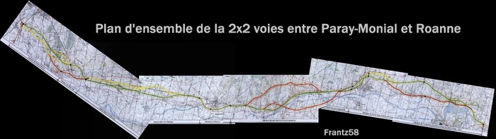 Variantes de tracé étudiées en 2003