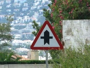 Panneau équivalent au AB2 vu en Espagne © Mario Blaak