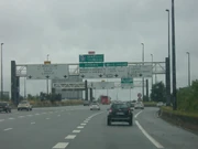 Embranchement vers la D651 et vers la sortie "Lille Grand Palais" dans la section au sud de Lille de la N356, en allant vers le nord