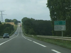 La D1004 entre Wasselonne et Singrist