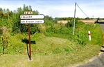Signalisation sur la D219B (77) à Blennes en direction de Vallery