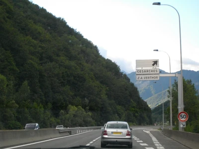 Sortie pour Césarches et la Z.A. Venthon