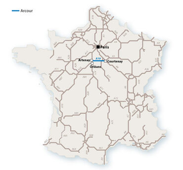 Le réseau Arcour en 2010. © Le Baron