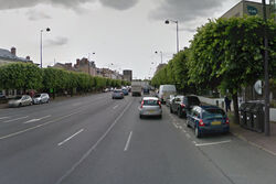 La D606 (avenue Thiers) au centre-ville de Melun © Google Maps