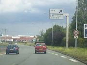 Accès à la D136 depuis la D7. © autorout.free