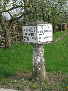 RN450 - Poteau Michelin Courson