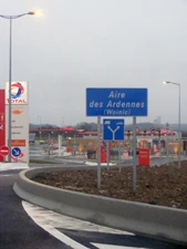 Aire des Ardennes Woinic sur l'A34.