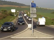 Rond-point D322/D83 sur la voie de l'Amezule