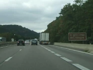L'A4 dans la montée du col de Saverne