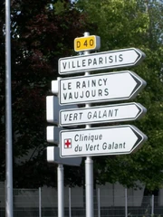 La D40 (93) à Tremblay-en-France en direction de Vaujours