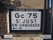 Plaque Michelin 60D075 - Bailleul-le-Soc