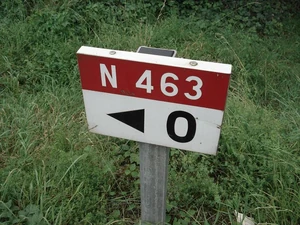 Le Km 0 de la RN463  © Polo.