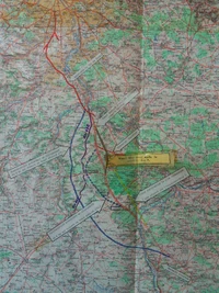 Tracés des variantes Ouest rejetées par les Ponts-et-Chaussées (Octobre 1960)