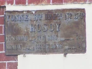 Plaque en fonte de la RN5Bis à Rosoy