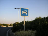 Modèle actuel en place à l'entrée de la RN106 à Alès (30). © G.E.