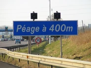 Ancien modèle du panneau D47c en place sur l'A4. © Hugom 08