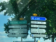 La D152 au croisement avec la D148